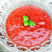 recette SOUPE DE RHUBARBE ET FRAISE DE SAISON sans sucre ajouté