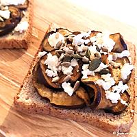 recette Toast d'aubergines marinées