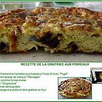 recette Gratinée au Poireaux