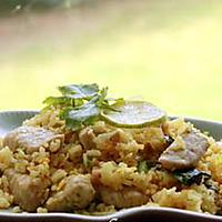 recette Riz  sauté au curry vert
