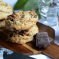 recette Cookies pralinés chocolat et levain