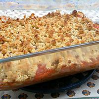 recette Crumble fraise rhubarbe