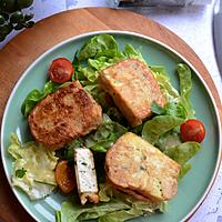 recette Tofu à l'ail des ours pané