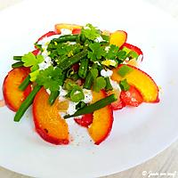 recette Ceviche de fraises, haricots verts et nectarine au lait de coco