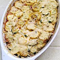 recette gratin de courgettes jaune au riz et viande haché