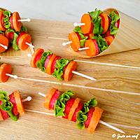 recette Brochettes de légumes