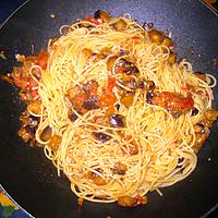 recette Pâtes aux aubergines, tomates et mozzarella