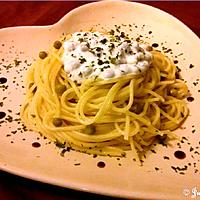 recette Spaghettis ricotta et petits pois