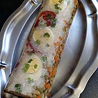 recette terrine de légumes et crabe en gelée