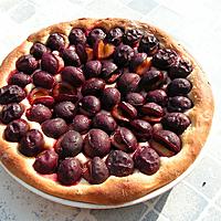 recette Tarte aux prunes pâte briochée