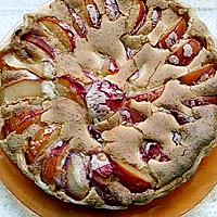 recette tarte au prunes rouge et créme a la noisette