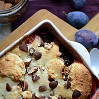 recette Cobbler quetsches amandes