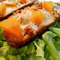 recette Tartines de Butternut et Gorgonzola