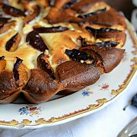 recette Gâteau au fromage blanc et quetsches