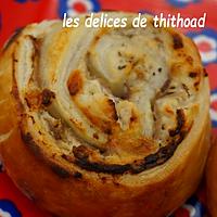 recette roulés feuilletés ricotta jambon