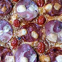 recette pizza pate filo chorizo pancetta