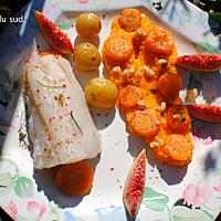 recette Filet de sandre et purée de carottes à la citronnelle .