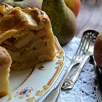 recette Tourte pommes poire