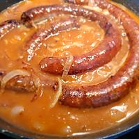 recette Saucisse à Rôtir sauce à l'oignon