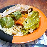 recette COUSCOUS DE L'AUTOMNE AU POULET FERMIER ET AU CHOU