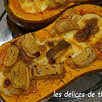 recette butternut farcie au fromage de chèvre