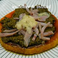 recette tartines de courge au pesto