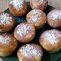 recette petits  fondant ananas noix de coco pépites de chocolat