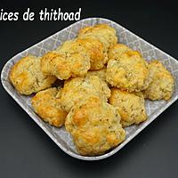 recette sablés feta, noix et thym