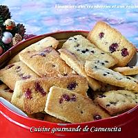 recette Financiers aux cranberries et aux raisins secs