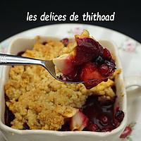 recette crumbles pommes et fruits rouges