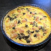 recette Quiche saumon fumé épinards feta