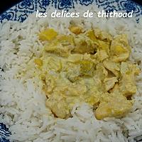 recette poulet aux poireaux et colombo