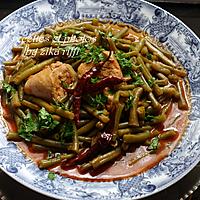 recette Tajine de haricots verts à la poitrine de dinde- ( Loubia khadra marka sardouk el hind )