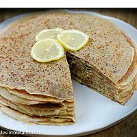 recette GÂTEAU DE CRÊPES AU LEMON CURD sans gluten ni lactose ni lait ni sucre