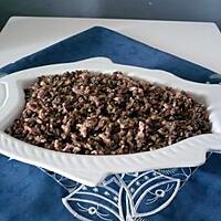 recette Salade de lentilles lardons /gesiers