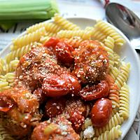 recette Pâtes et boulettes de poireaux