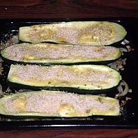 recette Courgettes farcies au bleu