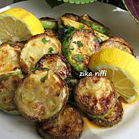 recette Jraywet mcharmla tawm w karess- Courgettes à la charmoula ail et citron- Terroir bônois