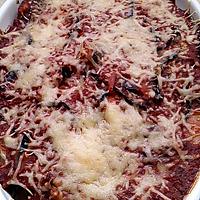 recette gratin aubergine viande haché chorizo