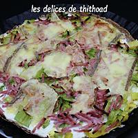 recette tarte/galette poireaux raclette