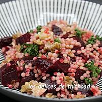 recette salade de couscous perlé aux betteraves