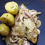 recette filet de daurade aux oignons confits