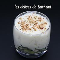 recette Crémeux de coco sur lit de kiwis