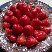 recette fondant chocolat aux fraises