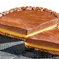 recette TARTE VÉGAN CHOCOLAT ORANGE sans gluten, ni lait ni sucre