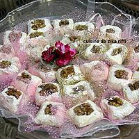 recette JAWZIA- DJOUZIA- NOUGAT BLANC MOU MAISON AUX NOIX