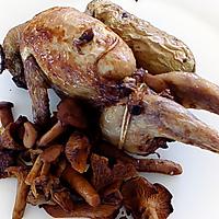 recette caille farcie foie gras girolles