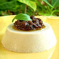 recette Caviar d’aubergines en Panna Cotta & pesto d’olives