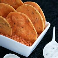 recette Crackers aux lentilles corail & cumin