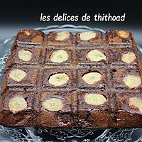 recette brownie, chocolat, banane et noix de pécan